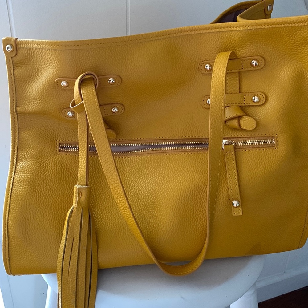 Laggo Purse Mustard Color Beautiful Bag